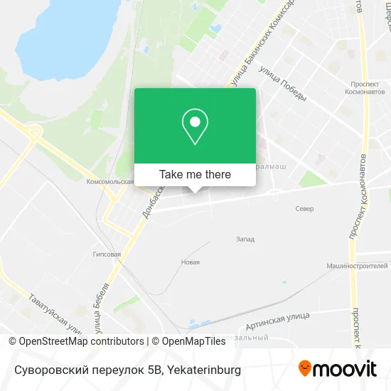 Суворовский переулок 5В map