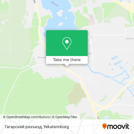 Гагарский разъезд map