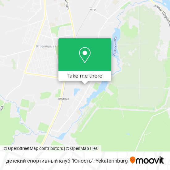 детский спортивный клуб "Юность" map
