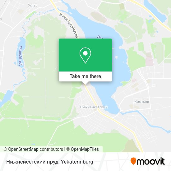 Нижнеисетский пруд map