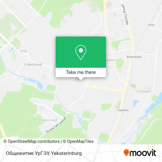 Общежитие УрГЭУ map