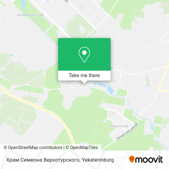 Храм Симеона Верхотурского map