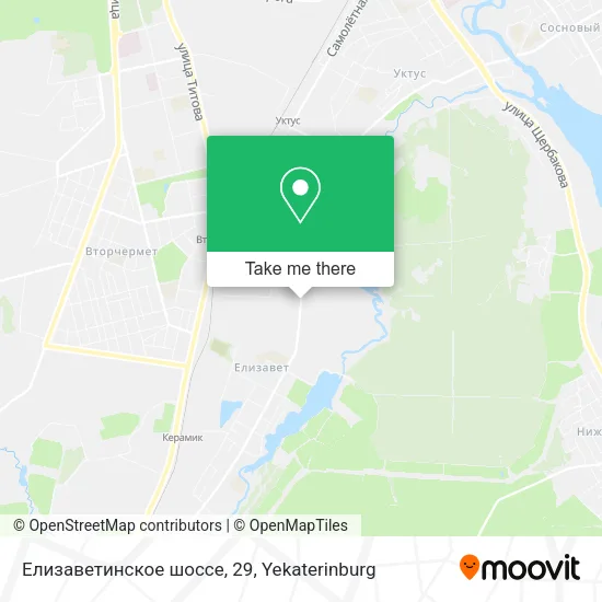 Елизаветинское шоссе, 29 map