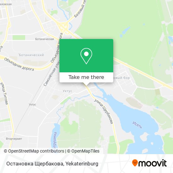 Остановка Щербакова map