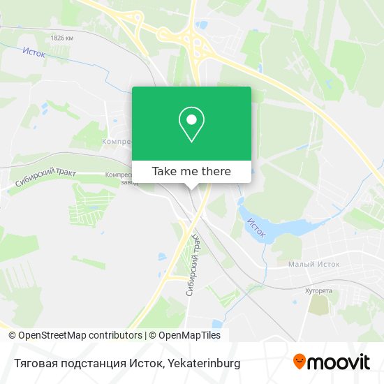 Тяговая подстанция Исток map