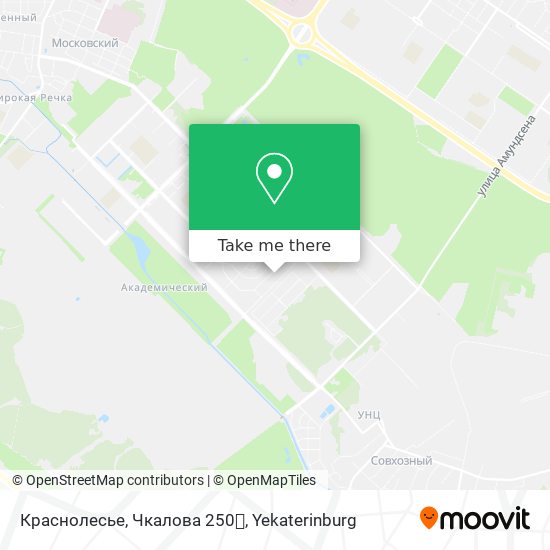 Краснолесье, Чкалова 250💕 map