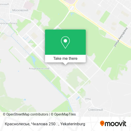 Краснолесье, Чкалова 250💕 map