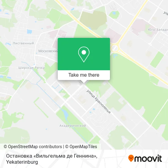 Остановка «Вильгельма де Геннина» map