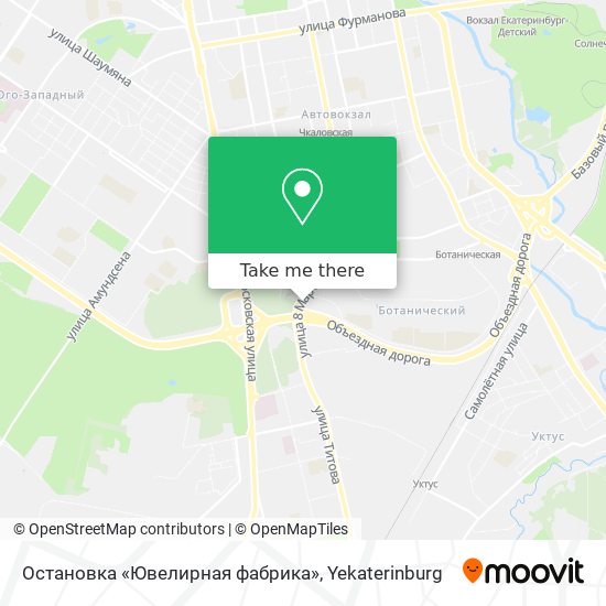 Остановка «Ювелирная фабрика» map