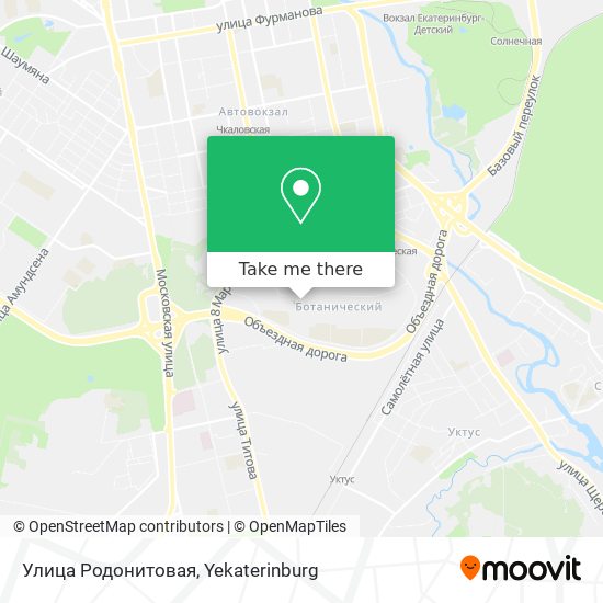 Улица Родонитовая map