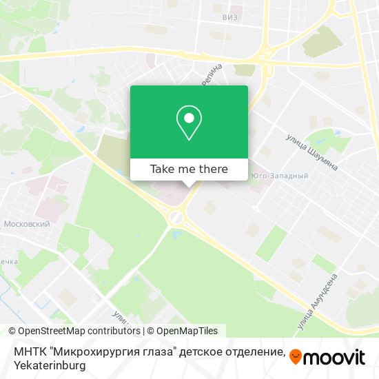 МНТК "Микрохирургия глаза" детское отделение map