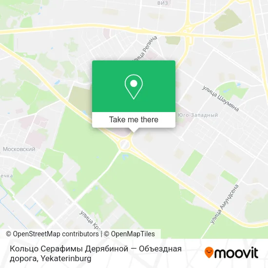 Кольцо Серафимы Дерябиной — Объездная дорога map