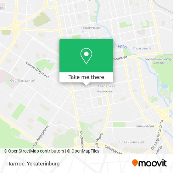 Палтос map
