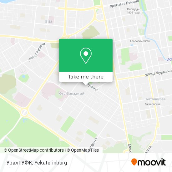 УралГУФК map