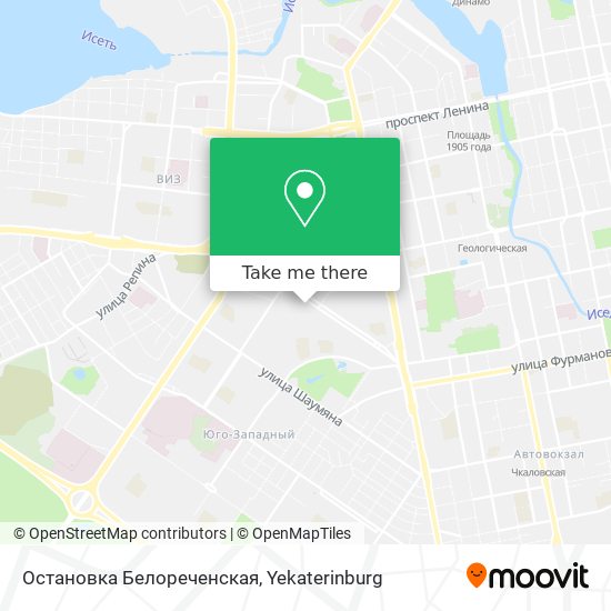 Остановка Белореченская map