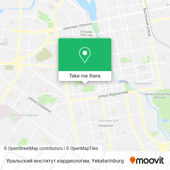 Уральский институт кардиологии map