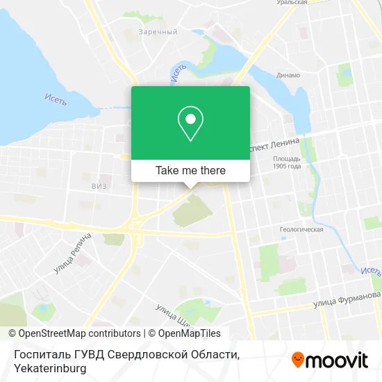 Госпиталь ГУВД Свердловской Области map