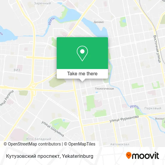Кутузовский проспект map