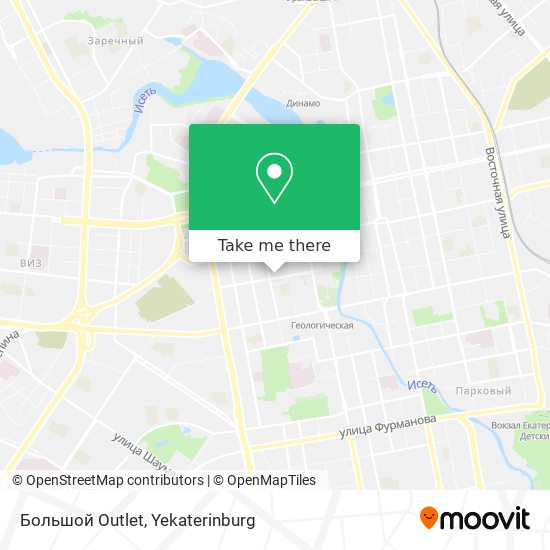 Большой Outlet map