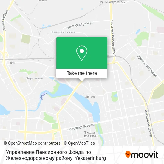 Управление Пенсионного  Фонда по Железнодорожному району map