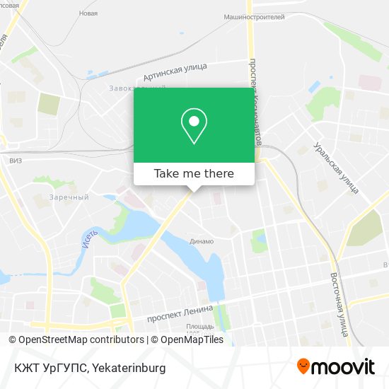 КЖТ УрГУПС map