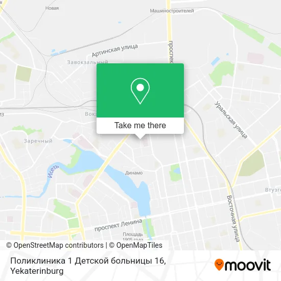 Поликлиника 1 Детской больницы 16 map