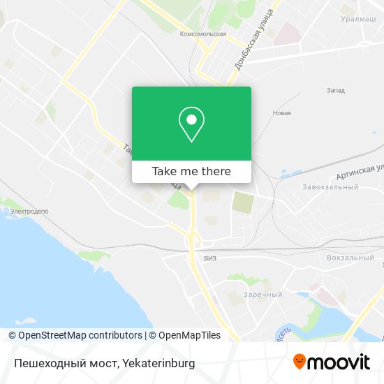 Пешеходный мост map