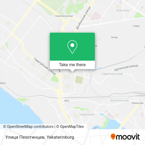 Улица Пехотинцев map