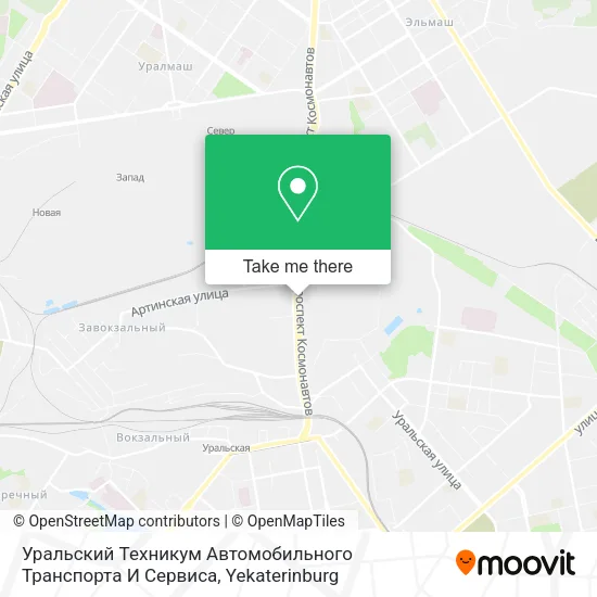 Уральский Техникум Автомобильного Транспорта И Сервиса map