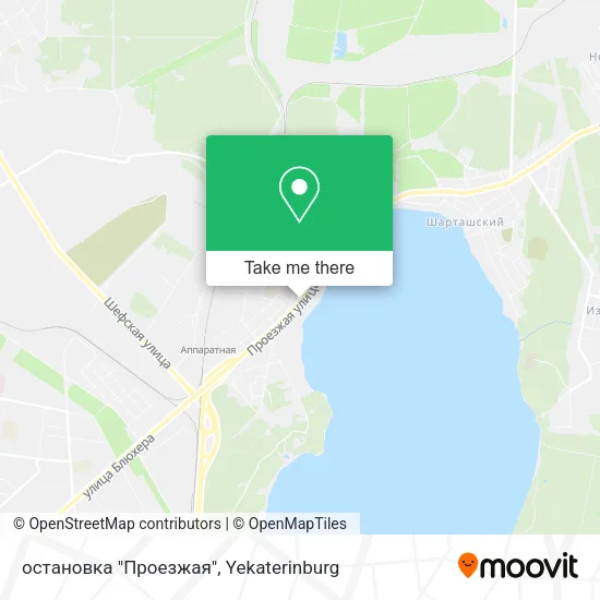 остановка "Проезжая" map