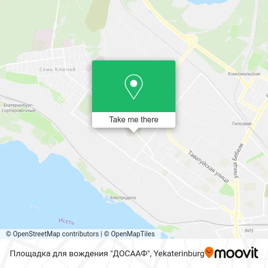 Площадка для вождения "ДОСААФ" map