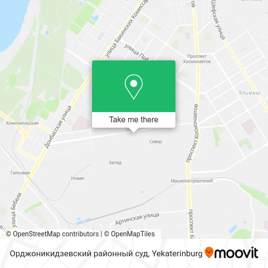 Орджоникидзевский районный суд map