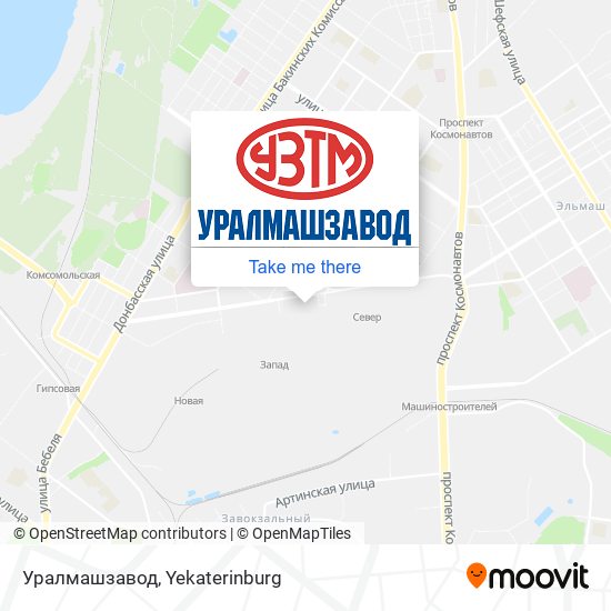 Уралмашзавод map