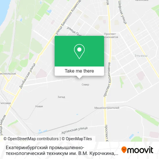 Екатеринбургский промышленно-технологический техникум им. В.М. Курочкина map