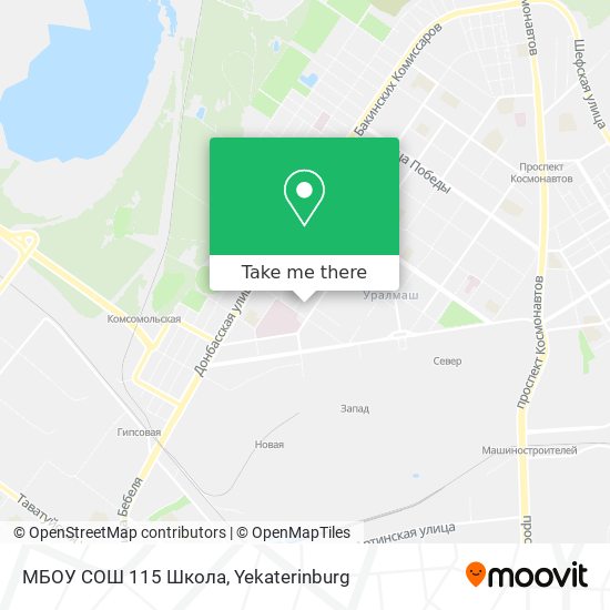 МБОУ СОШ 115 Школа map