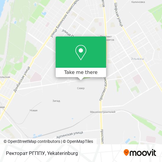 Ректорат РГППУ map