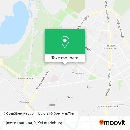 Фестивальная, 9 map