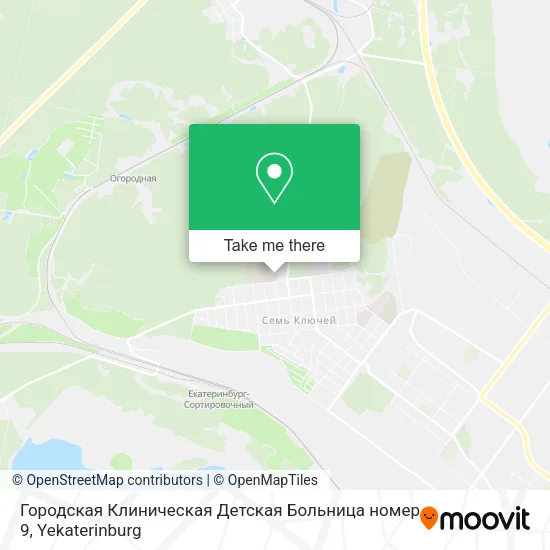 Городская Клиническая Детская Больница номер 9 map