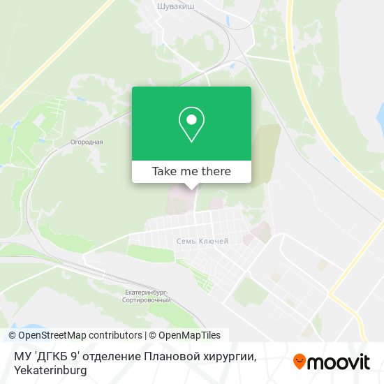 МУ 'ДГКБ 9' отделение Плановой хирургии map