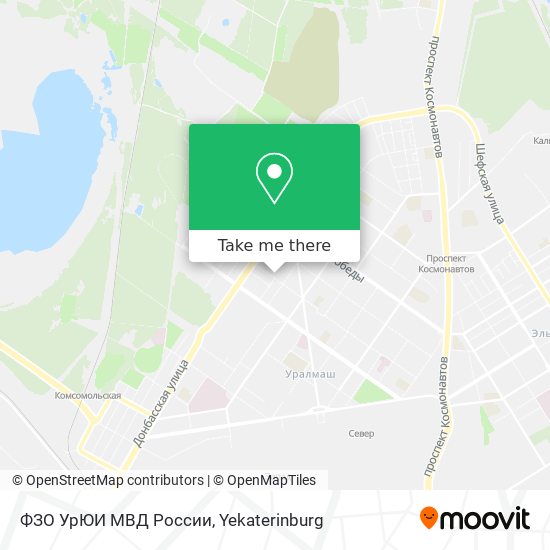 ФЗО УрЮИ МВД России map