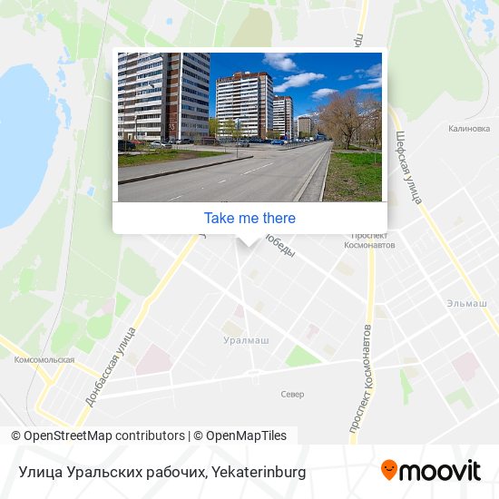 Улица Уральских рабочих map