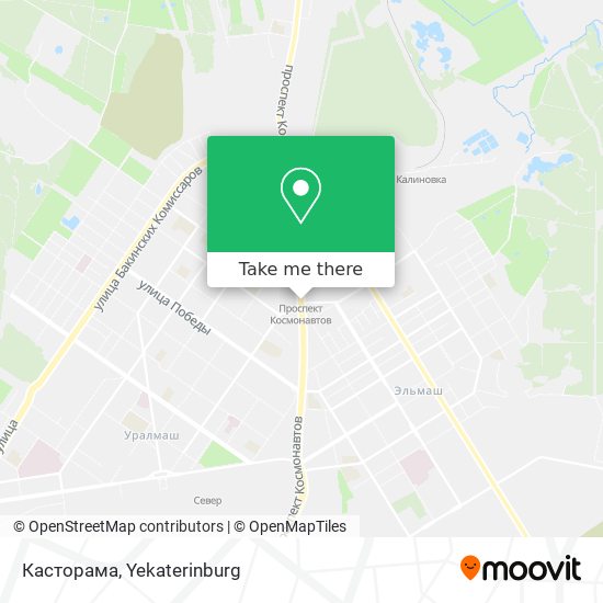 Касторама map
