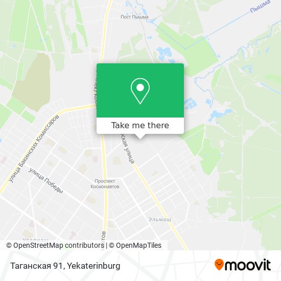Таганская 91 map