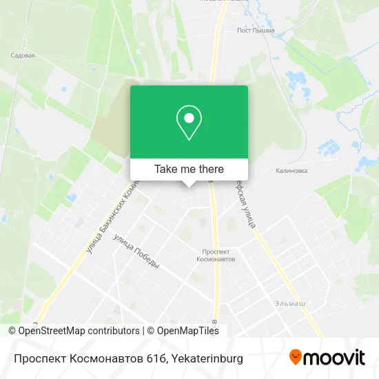 Проспект Космонавтов 61б map