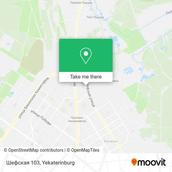 Шефская 103 map