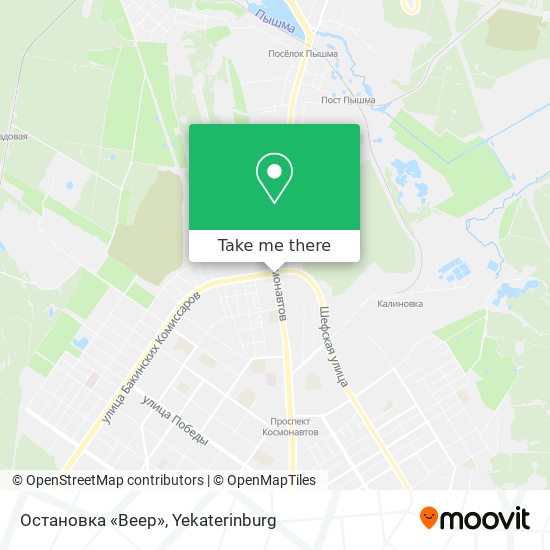 Остановка «Веер» map