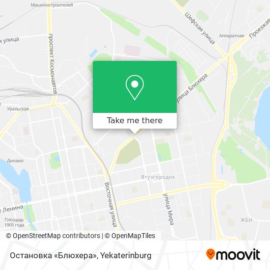 Остановка «Блюхера» map