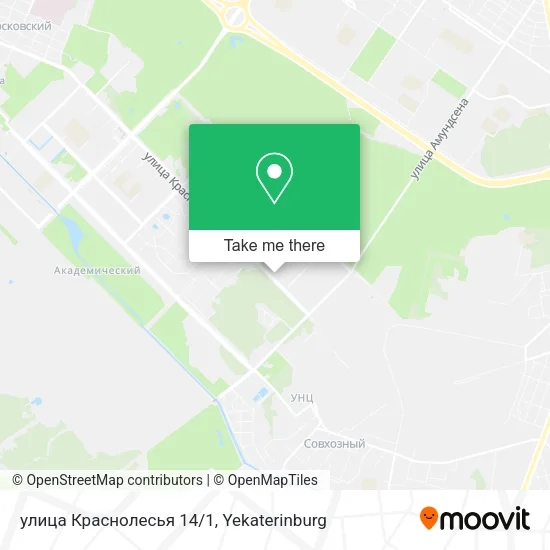улица Краснолесья 14/1 map