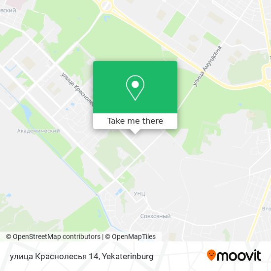 улица Краснолесья 14 map