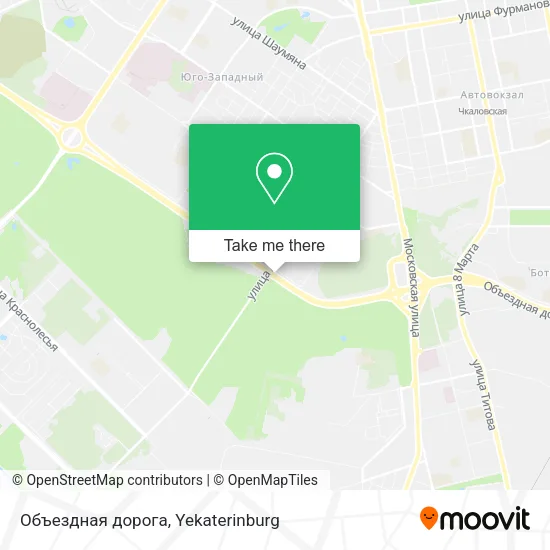 Объездная дорога map
